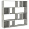 Bookshelf Room Divider Concrete Grey 105 x 24 x 102 cm