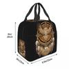 Native Mandala Owl American Insulated Lunch Bag for Women Office Cooler Thermal Food Box Tote Portable Lunch Boxes Container