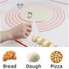 Extra Large Dough Mat Silicone Baking Mats for Rolling Pastry Kneading Sheet Silicone Sheet for Kitchen Counter Red 32x24"