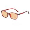 2026 New Small Square Frame Blue Light Blocking Glasses Blue and Purple Lens Computer-Specific Gaming and Esports Eye Protection