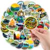 50 Outdoor Scenery Camping 2-50 Suitcase Notebook Water Cup Doodle Decoration Stickers