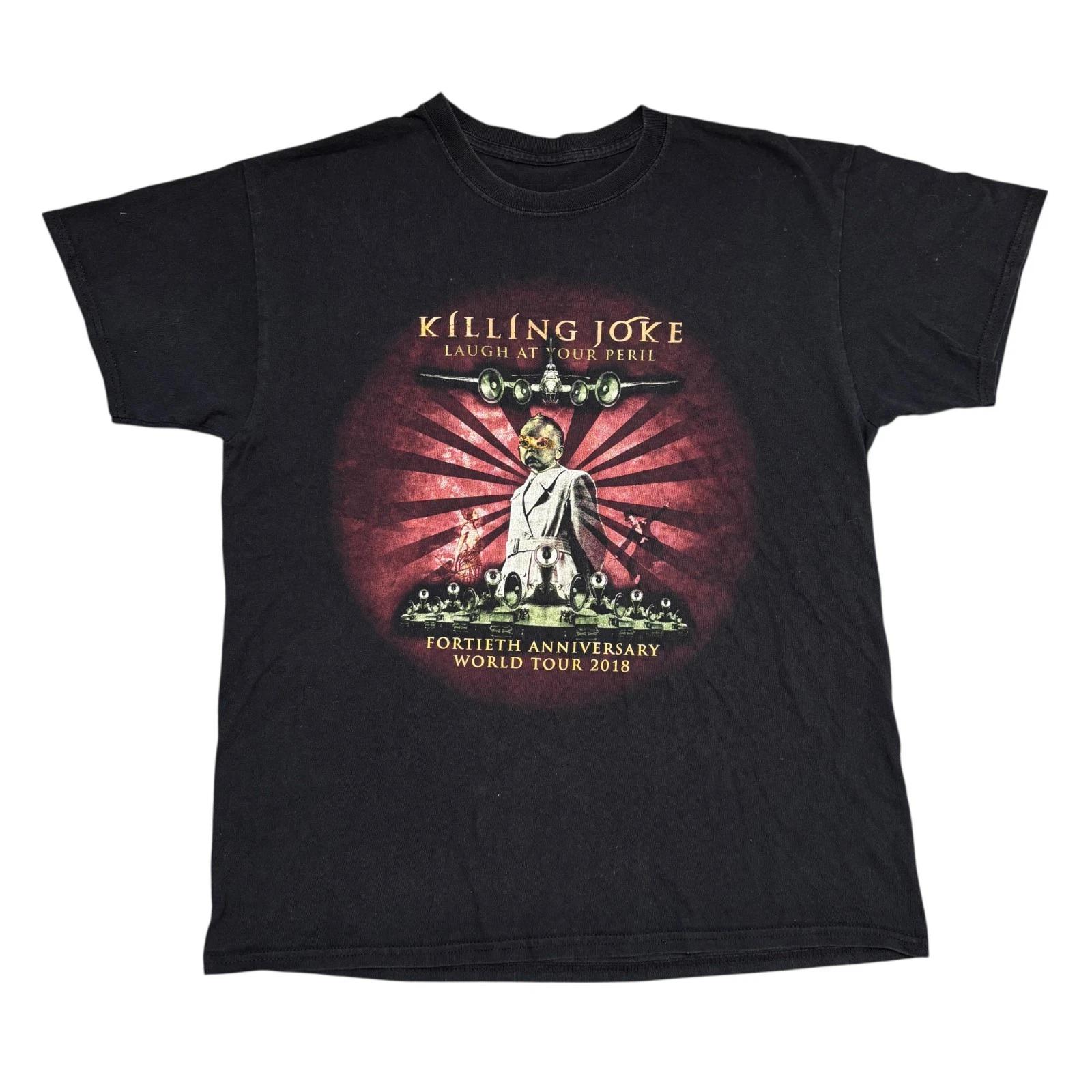 Killing Joke Shirt Large Black Tour Concert Post Punk Rock Band Tee Ministry 80s 4XL
