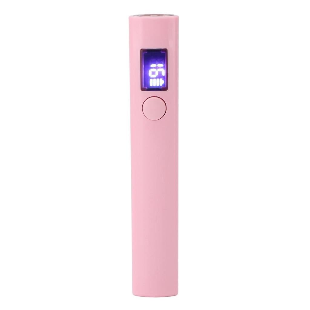 Handheld Gel Nails Light Linear Shape USB Rechargeable Small Digital Display Portable Nail Dryer Lamp for Travel Home