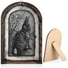 GlikCeil 12x8 Inch Bunny Decor French Country Decor, 3D Rustic Wooden Vintage Rabbit Wall Decor, Farmhouse Rabbit Art Poster for Home and Easter