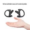 Comfortable Black Silica Gel Ear Mould Replacement for Most Coil Tube   Kits (Large)