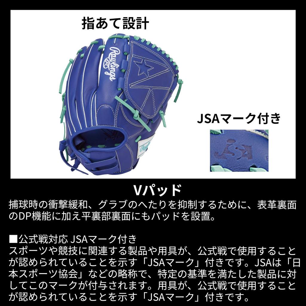 Rawlings Baseball Adult Softball Girls Fit HYPER TECH R2G Size GS4FHTY14GF Indigo Throwers Right [All-round] 11.5 For Left-handed (worn Hand)