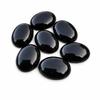 AAA+ Natural Black Onyx Oval Cabochon, Flat Back High Quality Gemstone, Classic Onyx Stone for Jewelry Making