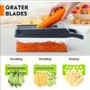 Vegetable Chopper Cutter Mandoline Slicer Cheese Grater - Food Onion Salad Veggie Chopper With Container - Kitchen Tools Gadgets