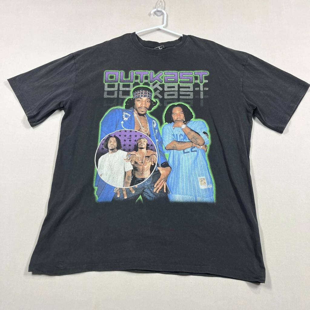 Outkast Rap Hip-Hop Genuine Casual Cotton Tee T Shirt Mens Small S Oversized