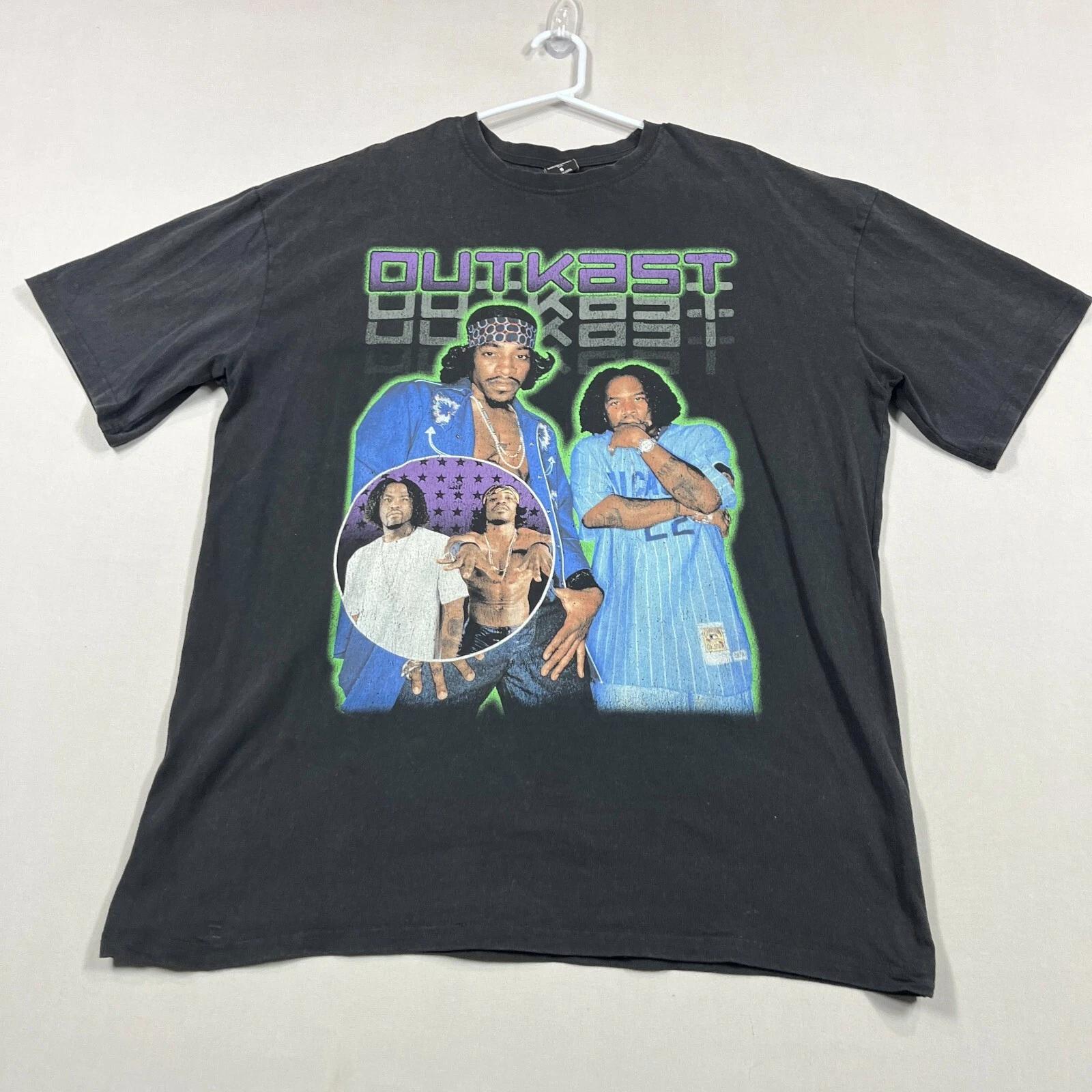 Outkast Rap Hip-Hop Genuine Casual Cotton Tee T Shirt Mens Small S Oversized L
