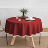 Cotton and Linen Round Table Cloth Waterproof and Oil-proof Hotel Ins Style Table Cloth Restaurant Dirt-resistant Table Cloth Decoration