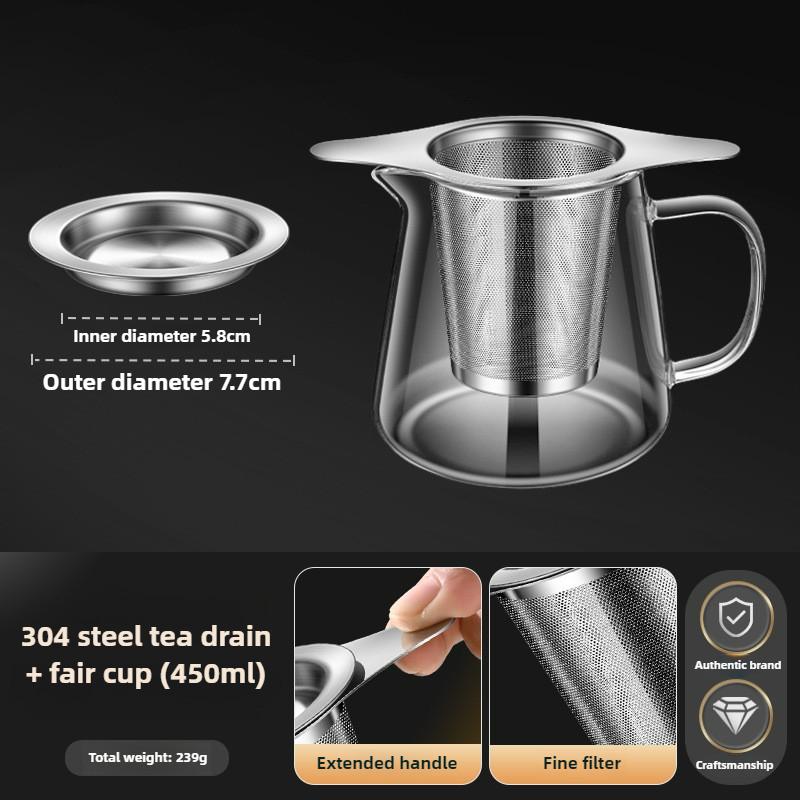 316 Stainless Steel Tea Strainer Double Ear Tea Filter Infuser Funnel for Loose Leaf Tea Brewing and Cup Strainer