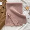 Autumn and Winter New Mars Green/knitted Long Scarf Solid Color Wool Warm Scarf