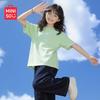 MINISO Girls' Summer 2026 Pure Cotton Short Sleeve T-Shirt
