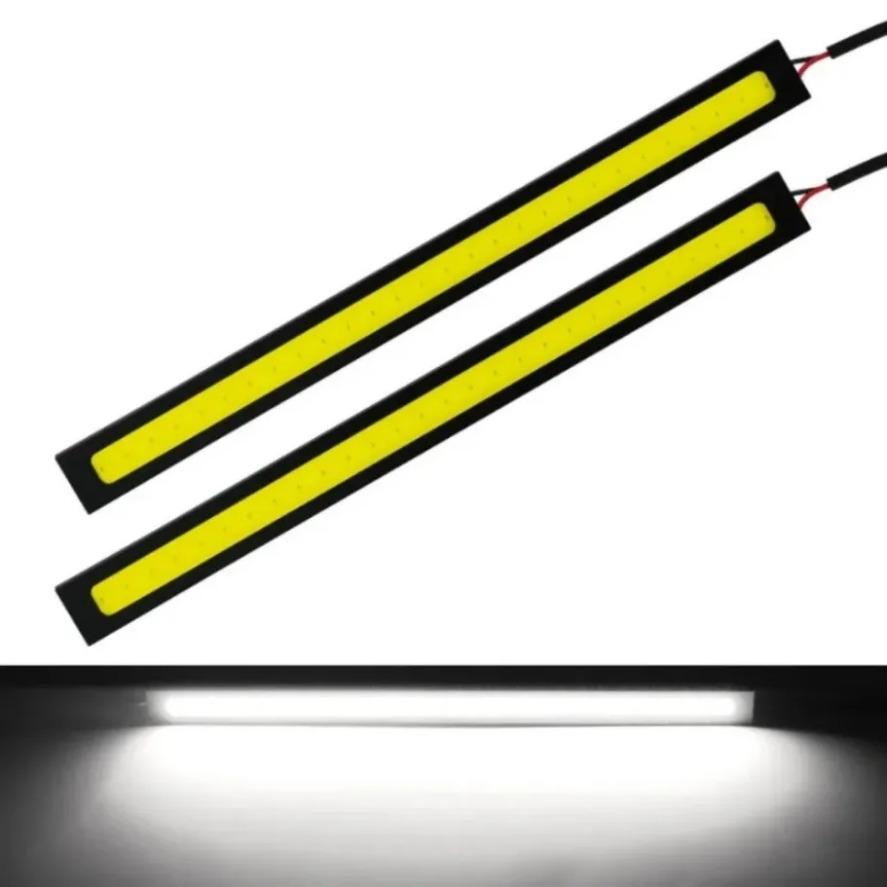 LED COB daytime running lights 17cm waterproof car lighting car interior design 12V 6500K high brightness strip lights