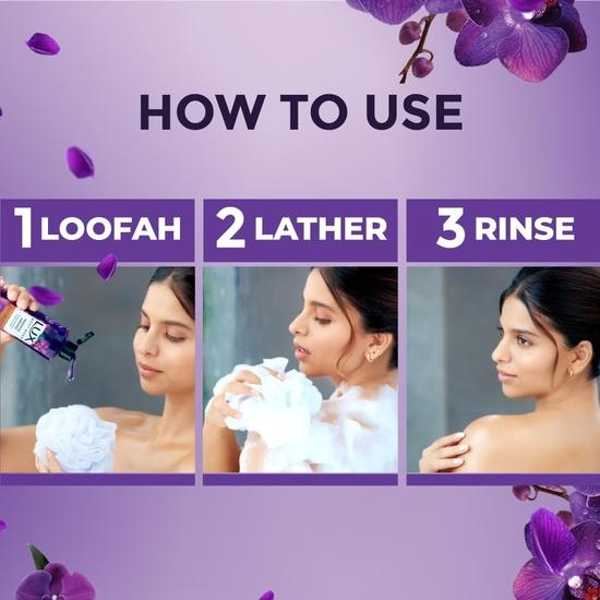 LUX, Black Orchid & Juniper Oil Bodywash, Refill Pack, 1 Ltr, for Soft and Glowing Skin, with Glycerin, Paraben Free, for Women