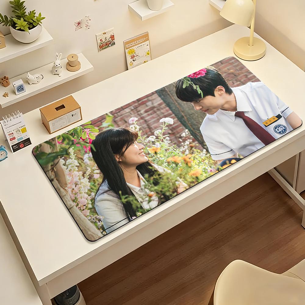 TV Lovely Runner Mouse Pad Nonslip Locking Edge DeskMat PC Laptop Accessories Rubber Office Keyboard Large Game XXL Carpet SBD400x800x2mm