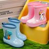 Glänzende Kinder-Gummistiefel mit Fleece-Futter – Weiche Sohle, Rutschfest, Warm für Jungen & Mädchen