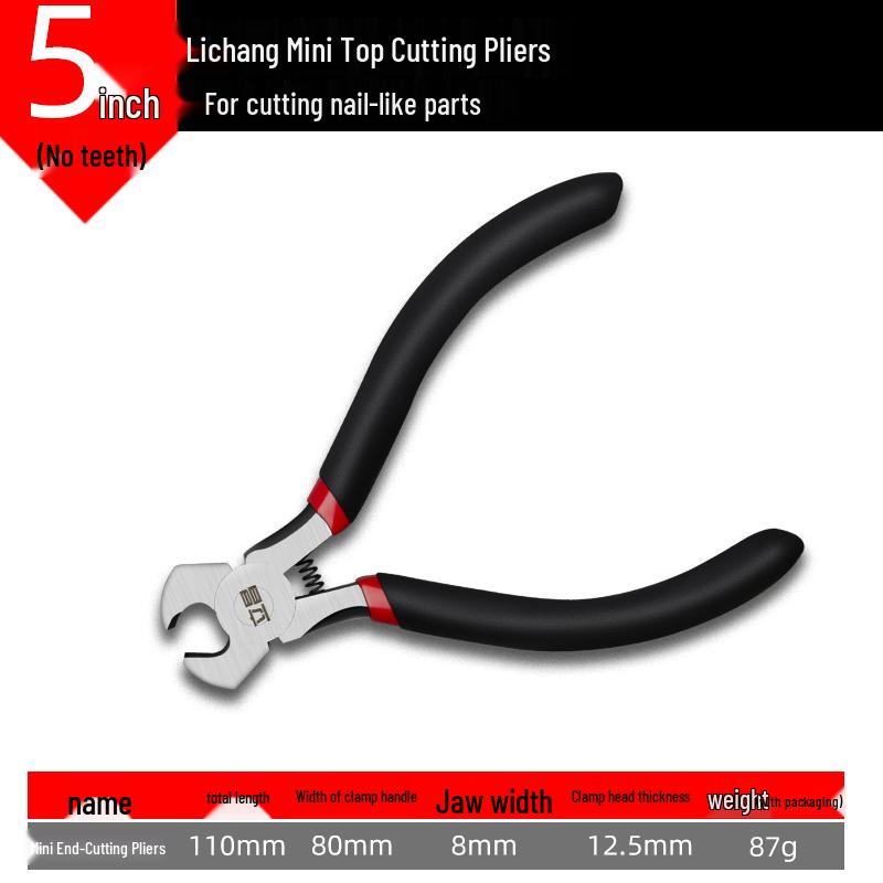 5-Inch Handmade Mini Pliers: Needle-Nose, Diagonal, Slip-Joint, Wire Cutters, Bent-Nose