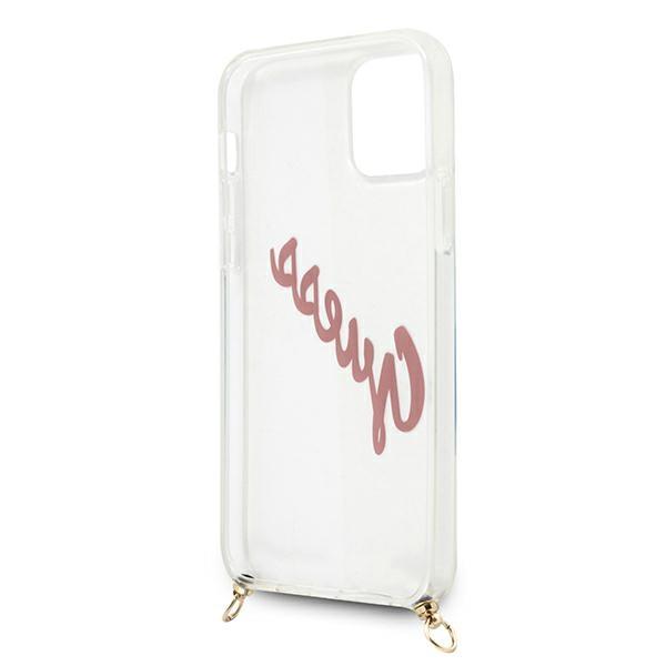 Guess Guhcp12Scrtvspi Iphone 12 Mini 5,4 Różowy/Pink Hardcase Script Vintage