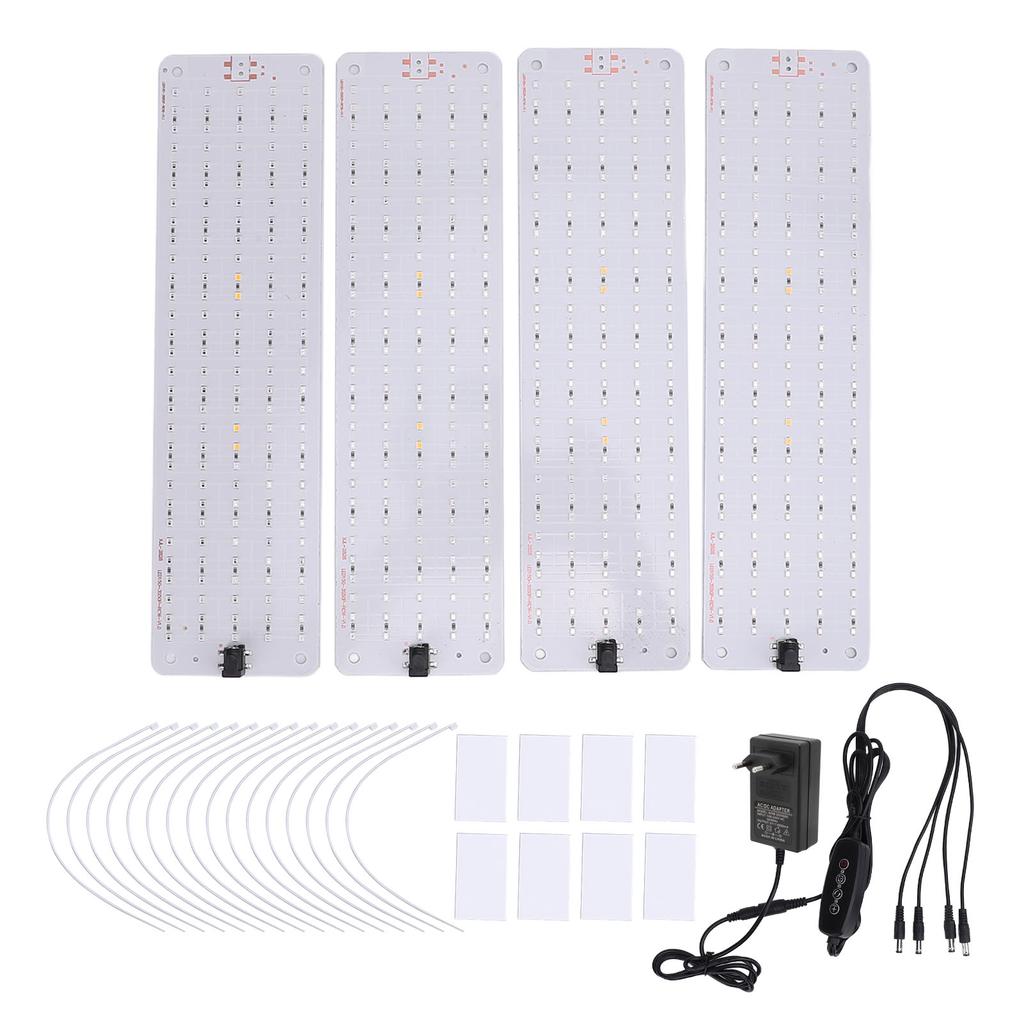 12V Panel Plant Light 600 Beads 6 Brightness Levels Memory and Timer Function LED Grow Light for Off