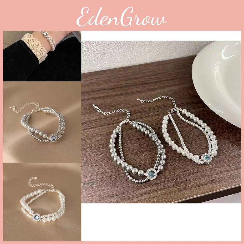 Handmade Faux Elegant Pearl Bracelet For Women With Vintage Design Geometric