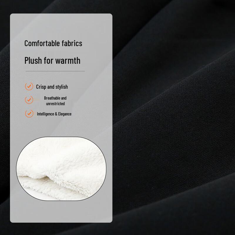 Women's Winter Thickened High-Waist Straight-Leg Casual Pants