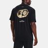 Under Armour Graphic Logo Crew Neck Breathable Short Sleeve T-Shirt Men Tops Black 1366532-001
