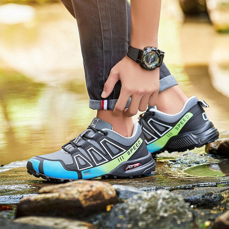 Zapatos de Senderismo para Hombre Suela de Goma Antideslizante para Exteriores Zapatos de Entrenamiento Táctico Ligeros Cómodos Zapatos Deportivos para Senderismo Viajes Hombre