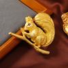 Creative and Cute New Simulation Animal Pin for Women's Simple Cardigan Anti Glare Squirrel Brooch Accessory