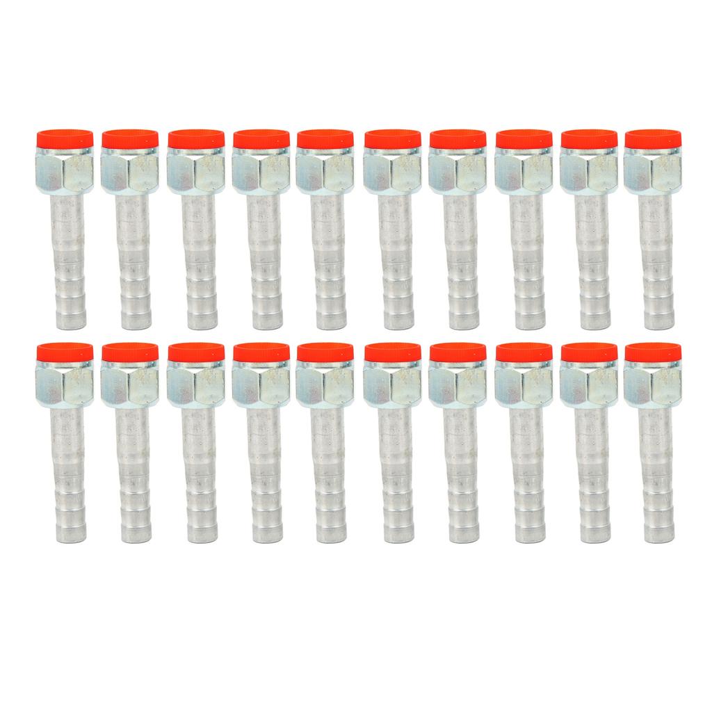 20PCS Air Conditioning Hose Barb Fitting Straight Aluminum High Strength Universal for Cars Trucks 5 8in