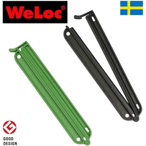 WeLoc CLIP-it PA150B2 150mm X 2-Pack (Green/Black)