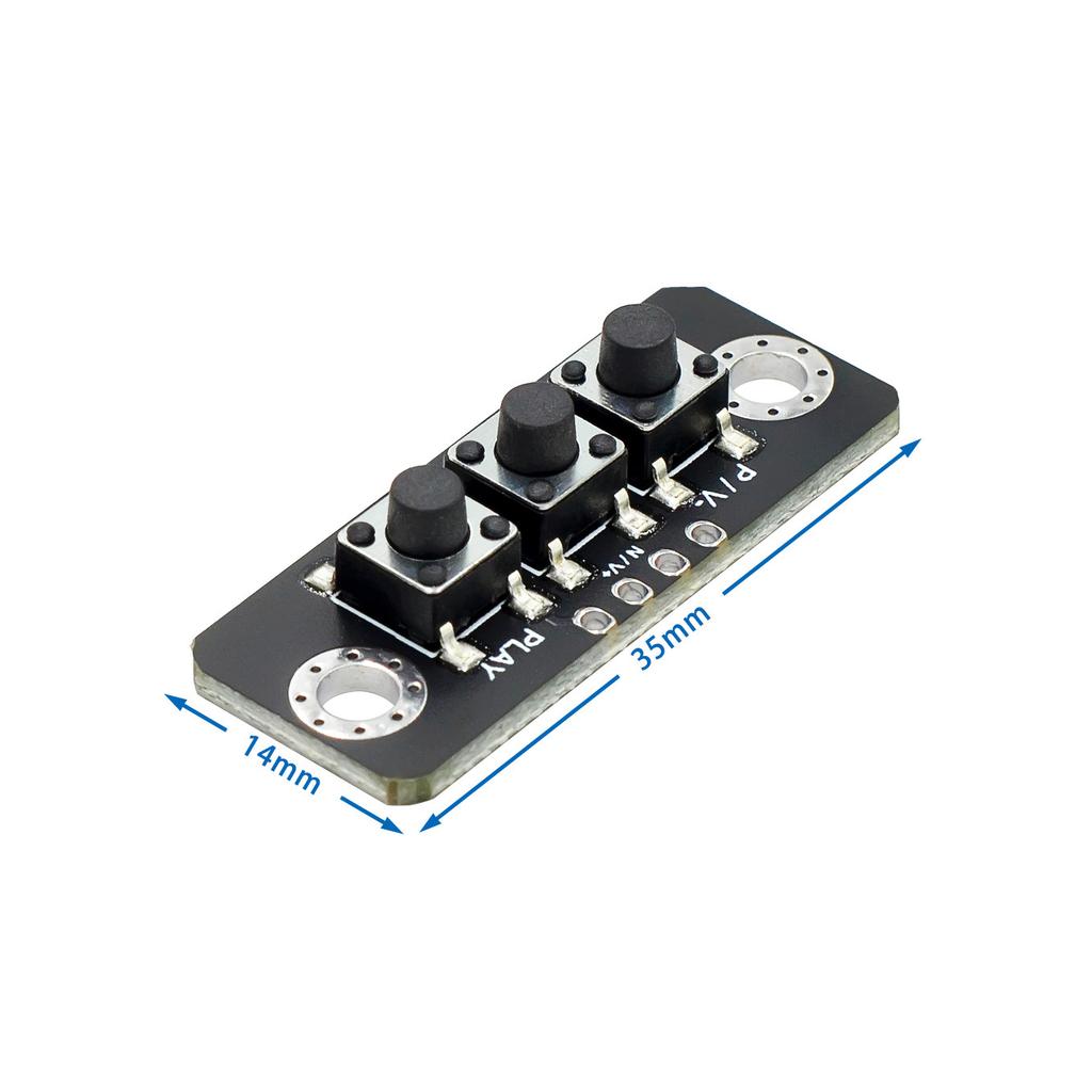 1 2 3 4 5 6 Bit Independent Button Module MCU External Button Module Micro Switch ButtonBoard ForBluetooth Power Amplifier