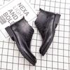 New Boots Men Round Toe Black Brown European Style Lace Up Busines Retro Chelsea Boots Outdoor Training Shoes Size 37-44