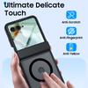 For Motorola Razr Ultra 2025 / Razr Ultra 2026 Magnetic Power,Slim Design,Screen Protector,Hinge Protection,Matte Shockproof Phone Case-Black