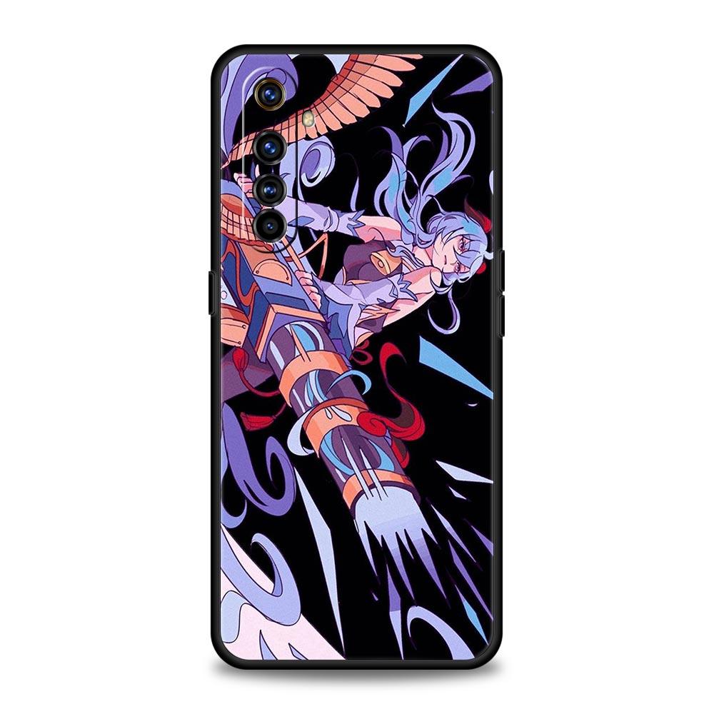 Cute Genshin Impact For Realme 9i Luxury Phone Case 9 8 5G GT2 7 6 Pro Plus 8i C21 C3 C11 C25 Black Silicone Cover Coque Fundas