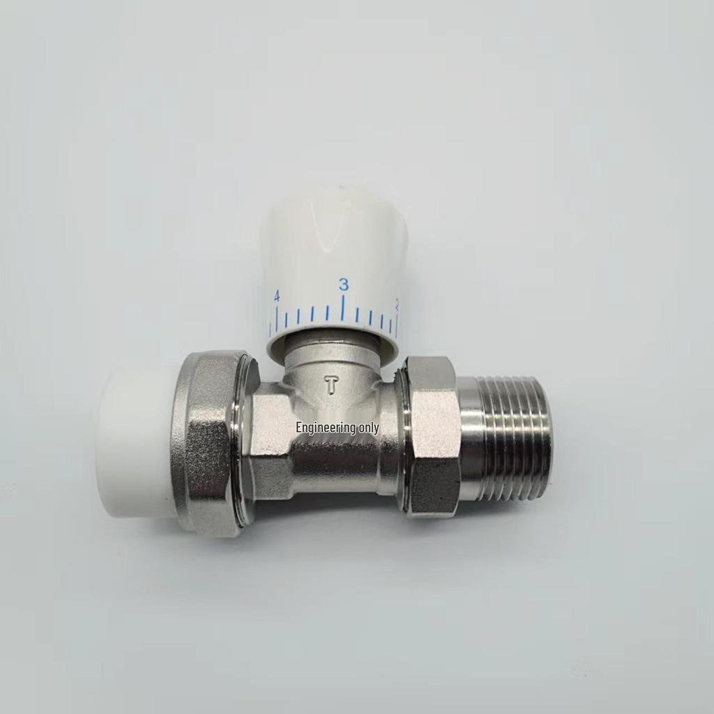 PPR Vertical Radiator Heat Dissipation Temperature Control Valve for Underfloor Heating and Home Improvement