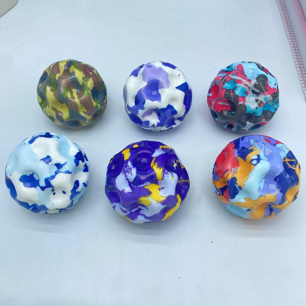 7cm High-Rebound PU Bouncy Ball - Coral Moon Rubber Wrist Toy, Hot Seller