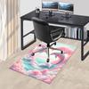 1pc Anime Dolphin Heart-Shaped Clouds Chair Mat - Office Desk Rug, Anti-Slip Carpet for Home Decor, Suitable for All Seasons, Ideal Gift for Anime Lov