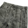 Pantaloncini Cargo da Uomo a Vestibilità Larga con Stampa Mimetica, Vita Elastica e Tasche Multiple, Stile Casual da Esterno
