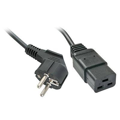 Lindy Cee7/4 zu Iec C19 Netzkabel, Schwarz, 2M, 30344