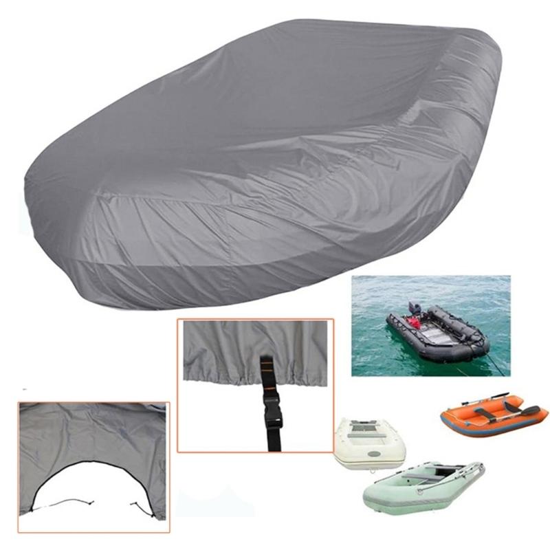 Waterproof Dustproof UV Resistant Boat Cover Easy To Clean Inflatable Boat Cover with Storage for Small Vessels Kayaks