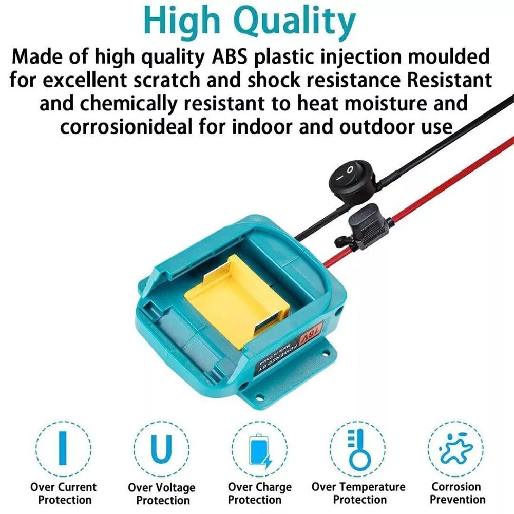 Car Jumper Cables for Makita/Milwaukee 18V 20V Li-ion Batteries Auto Accessories Adapter Car Supercharger Cables