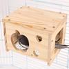 Maison d'oiseau en bois Chaleur hivernale Nid pour perruches Accessoires de cage pour Conure Perruches Perroquet Fournitures pour oiseaux