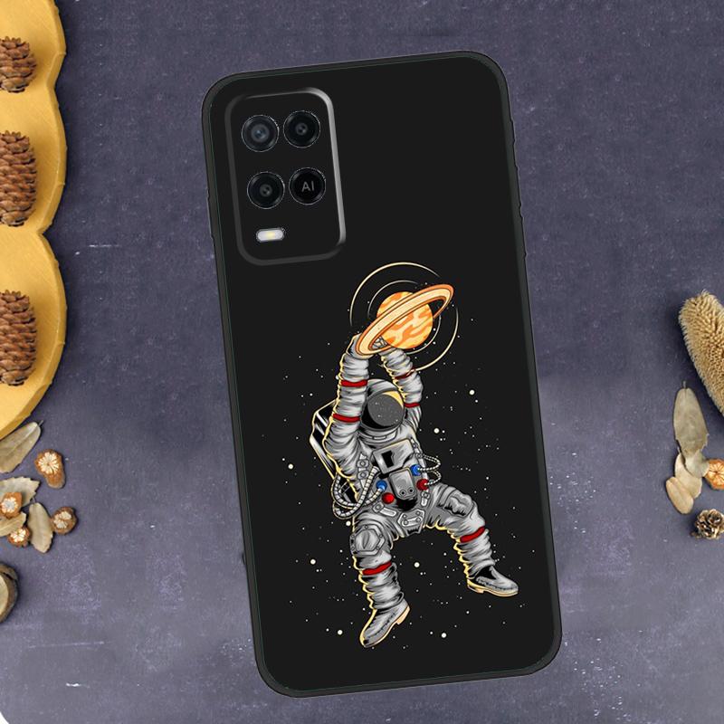 Astronaut Slam Dunk Basketball Handyhülle Für Oppo A78 A38 A58 A74 A15 A80 A60 A40 A94 A54 A98 A18 A16 A76 A96 A17 A77 A57S