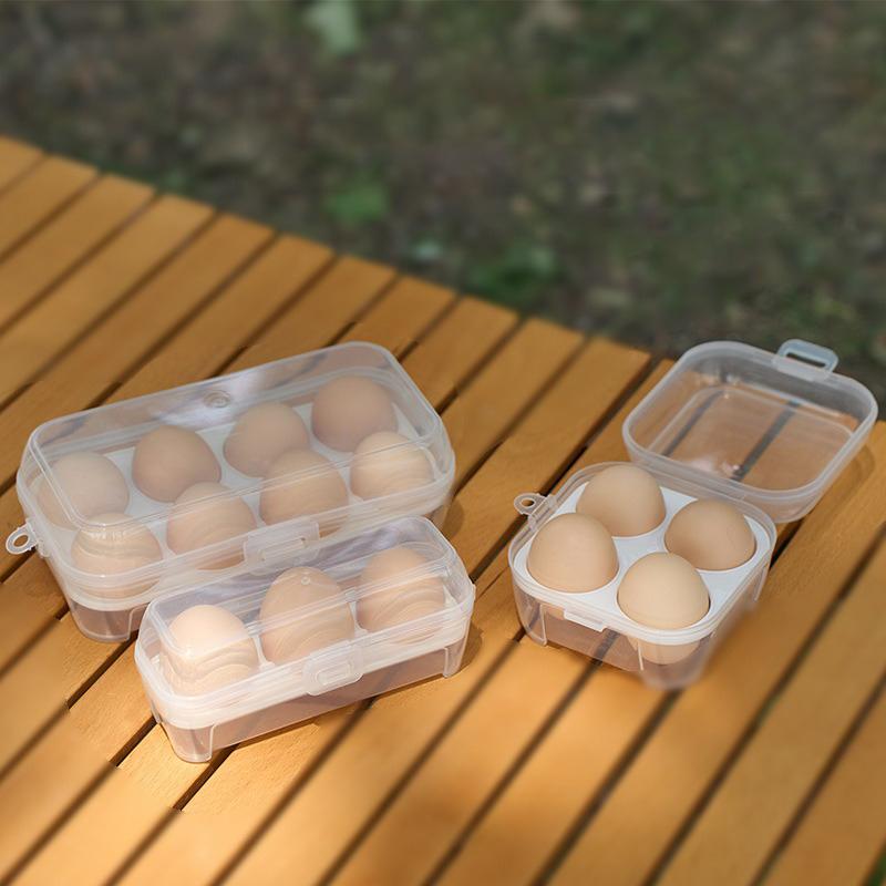 Outdoor Shockproof Egg Box Storage Box, Portable Camping Shatterproof Egg Tray, Home Plastic Protection Box, Travel Shatterproof