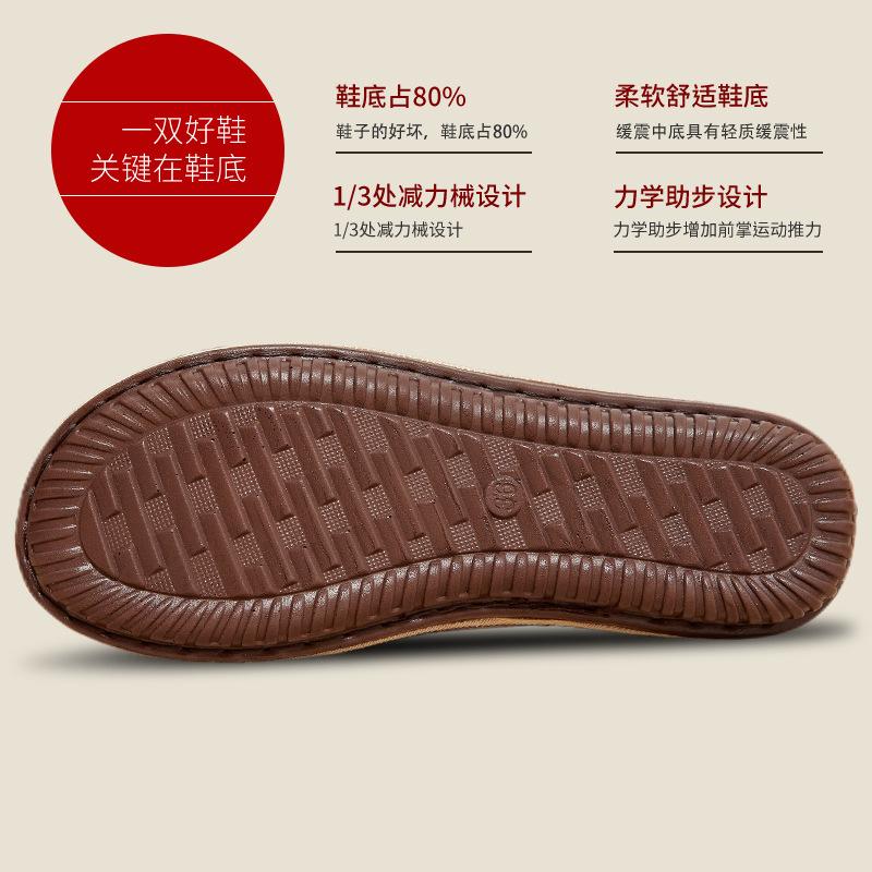 Cloth Shoes Women's New Ethnic Style Half Slippers Cotton and Linen Head Slippers Women's Soft-soled Casual Shoes