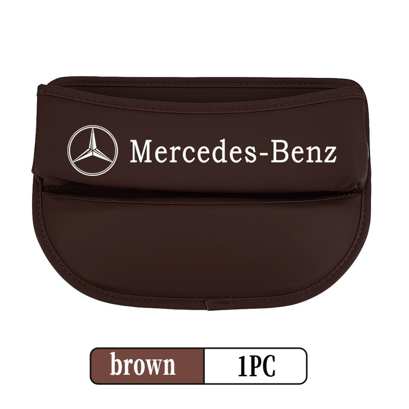 Wlfx3 For Benz Car Seat Gap Storage Box Leather Storage Pocket Keys Card Phone Holder Accessories CLS SLK Sport ML C200 C260 C300 W205