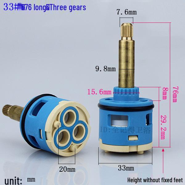 3/4-Hole Faucet Cartridge Valve Core, 3/4-Function Shower Bathtub Mixer Tap