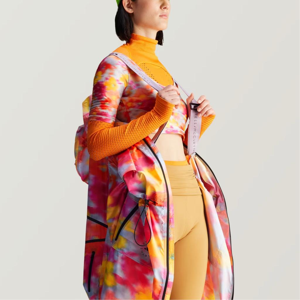 Adidas Stella McCartney Hooded Reversible Zip-Up Long Sleeve Jacket Women Jackets Active-Gold Touch-Yellow IW7961